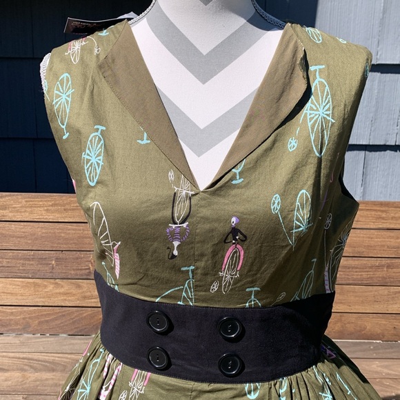 Trashy Diva Bitsy Middy Dress - Mime Time Size 10 - Picture 3 of 8